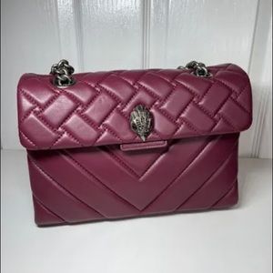 Kurt Geiger London Small Purple Kensington Shoulder Bag